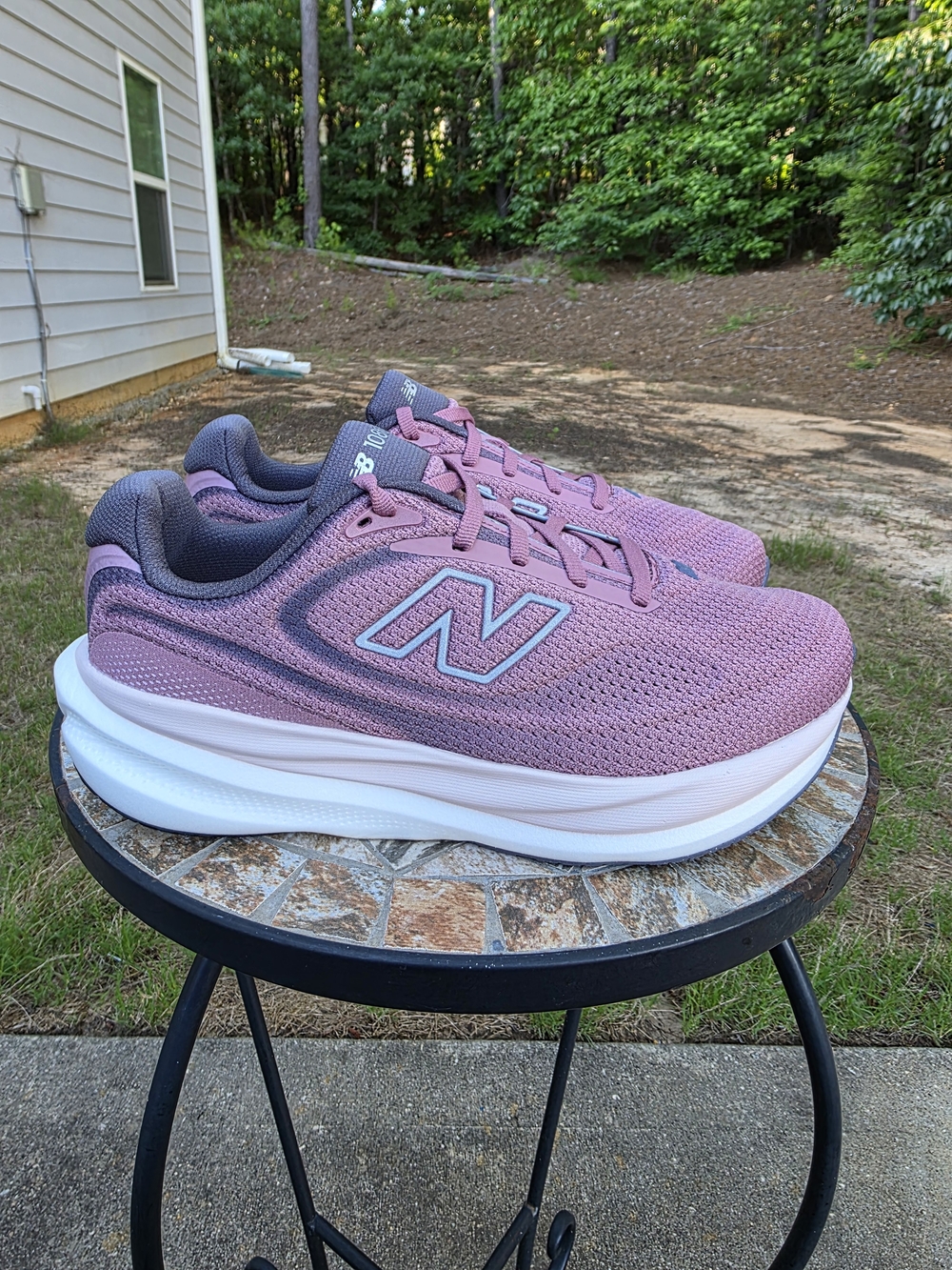 New Balance FF X 1080v15 Rosewood/Silver Running Shoes Women Sz 8.5 2E Worn 2x